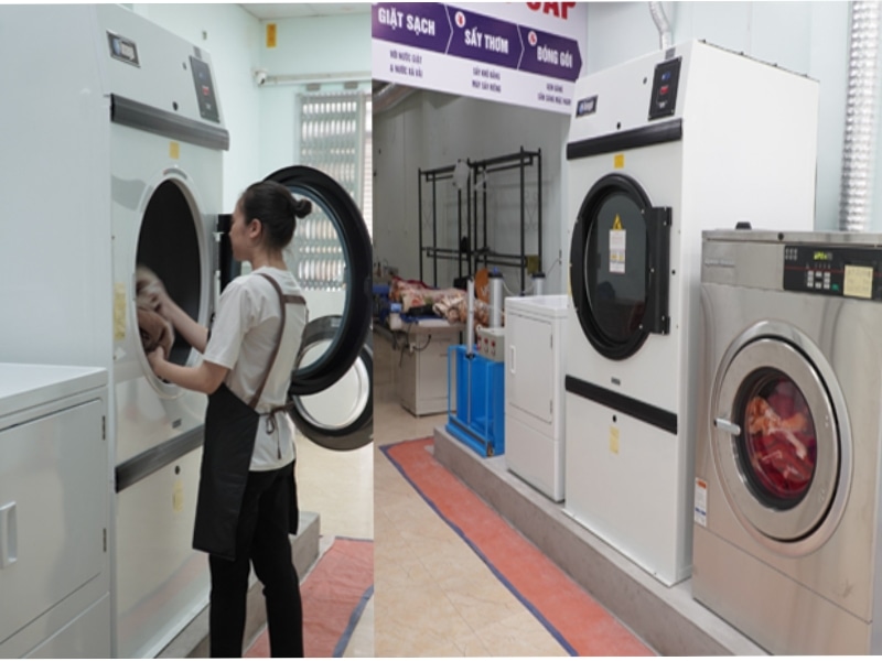 Sử dụng máy sấy công nghiệp 80 kg cho bệnh viện